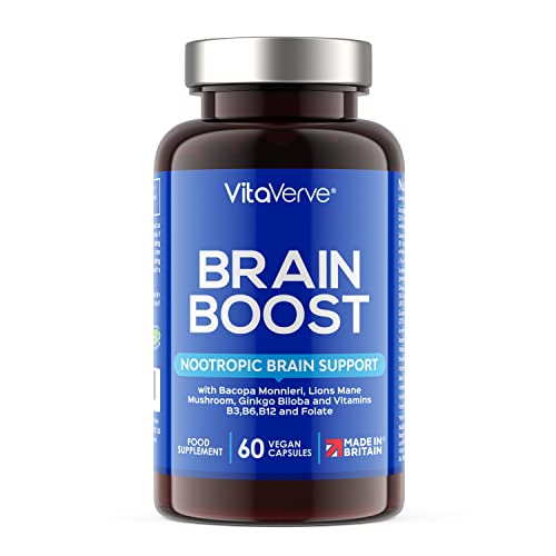 Brain Boost Focus Supplement with Lions Mane & More