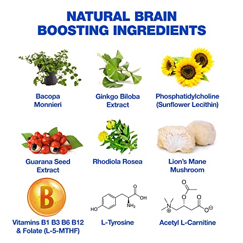 Brain Boost Focus Supplement with Lions Mane & More