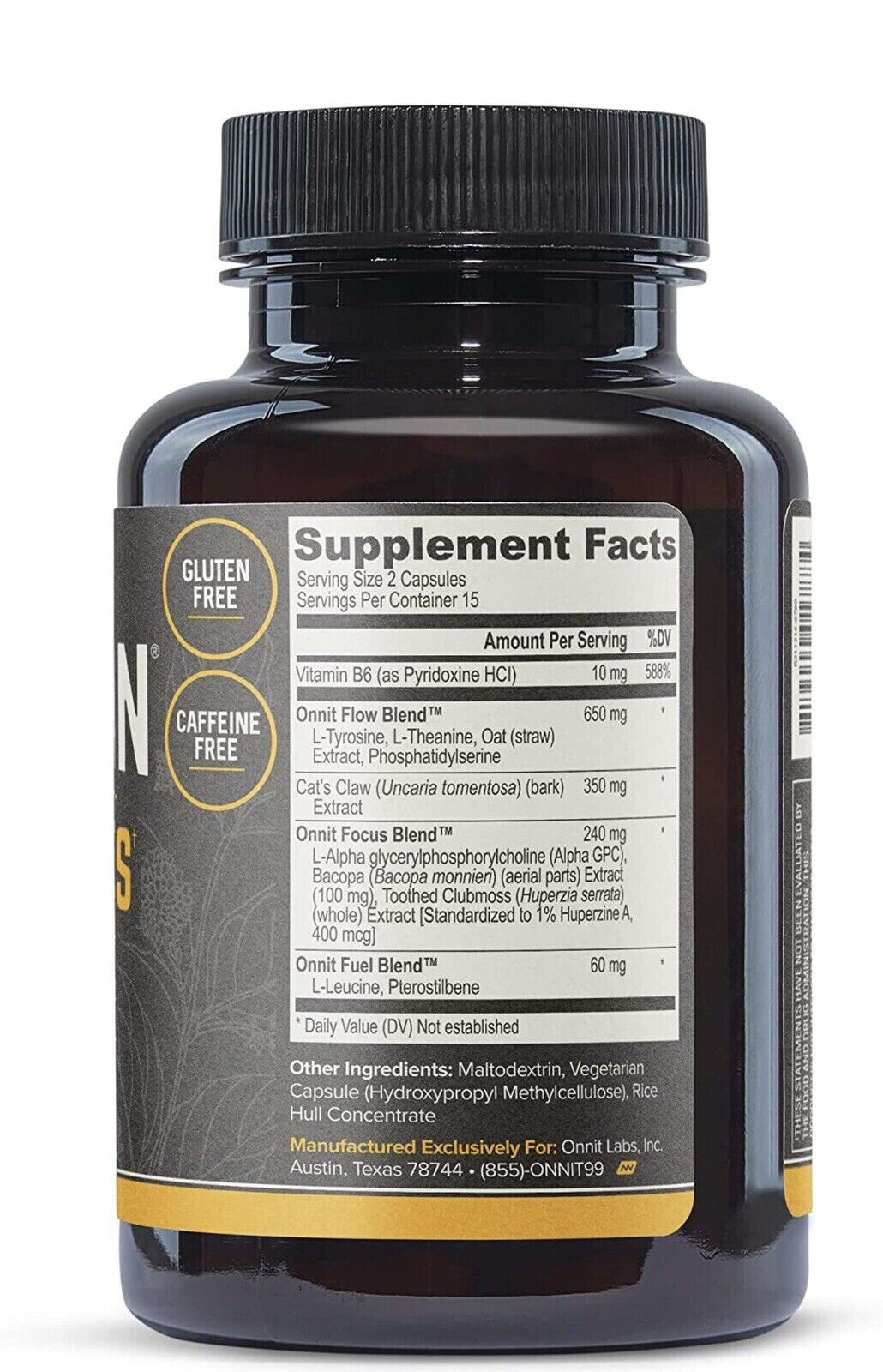 Onnit Alpha Brain Memory & Focus Supplement 30 Count