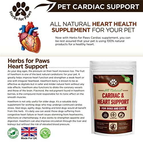 Dog Heart Health Supplement with Hawthorn Berry Powder