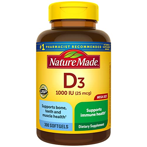 Vitamin D3 Softgels - 300 Day Supply