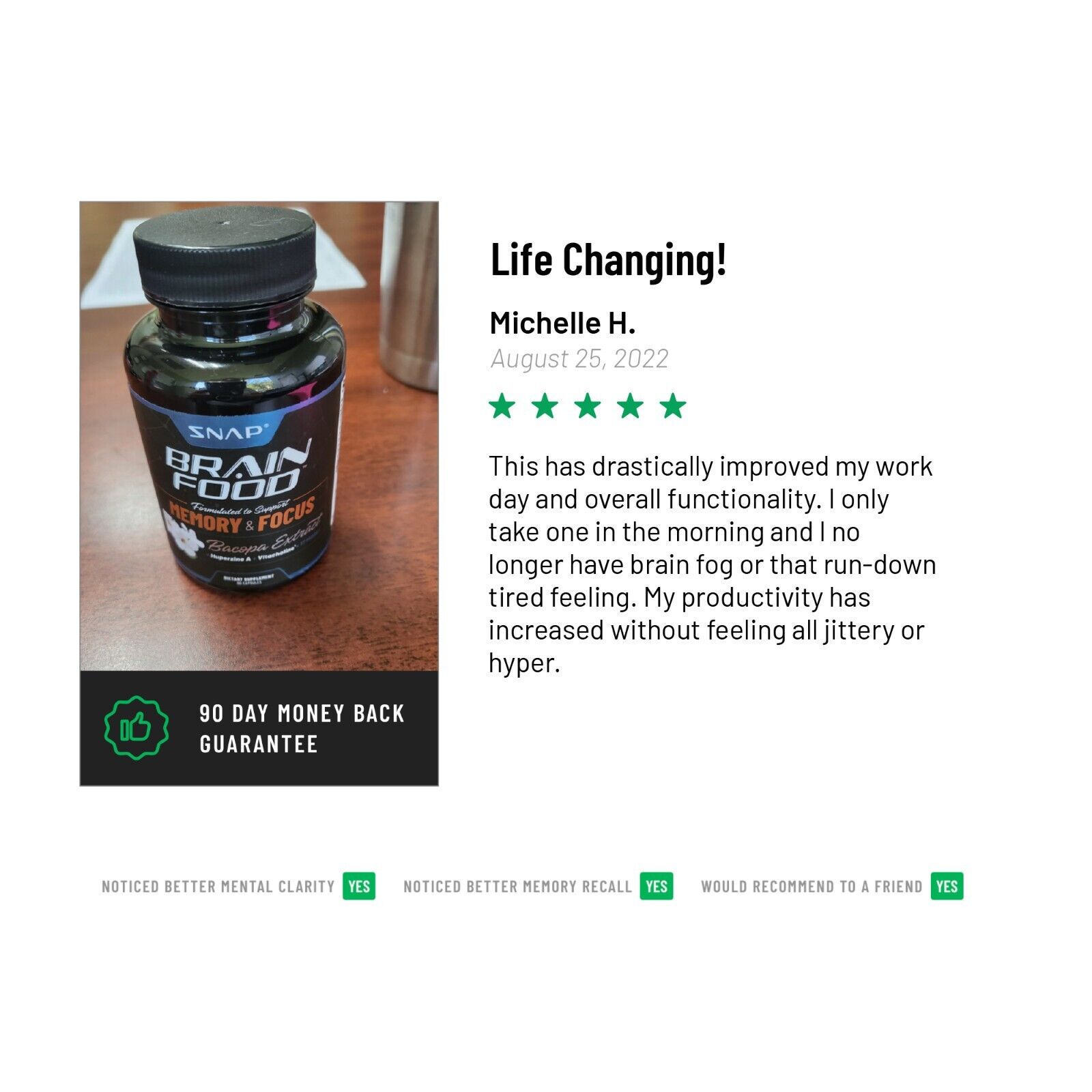 Alpha Brain Memory & Focus Supplement - 60 Capsules