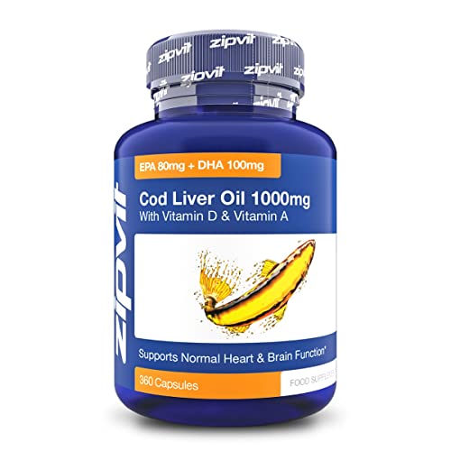 High Strength Cod Liver Oil 1000mg, 360 Capsules