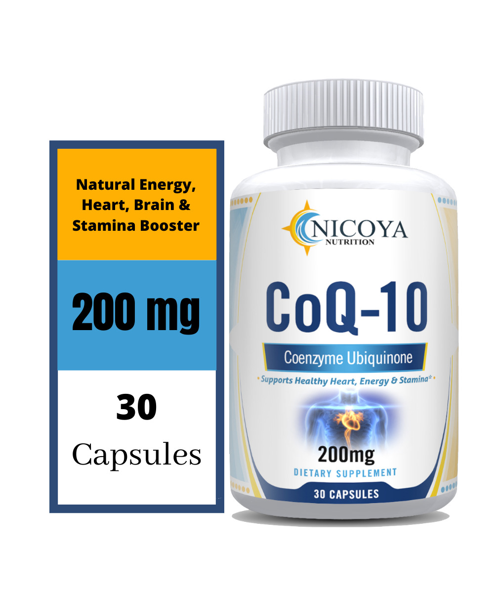 Coenzyme Q-10 200mg for Heart Health & Energy