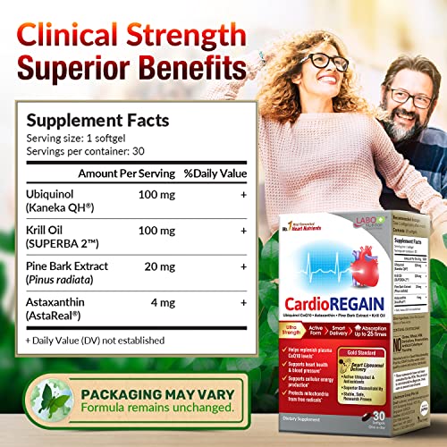 LABO Nutrition CardioREGAIN Ubiquinol CoQ10 100mg