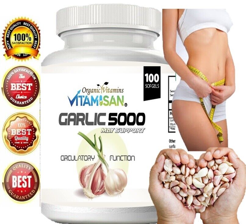 Garlic Extract 5000mg for Cholesterol Support 200 Pills