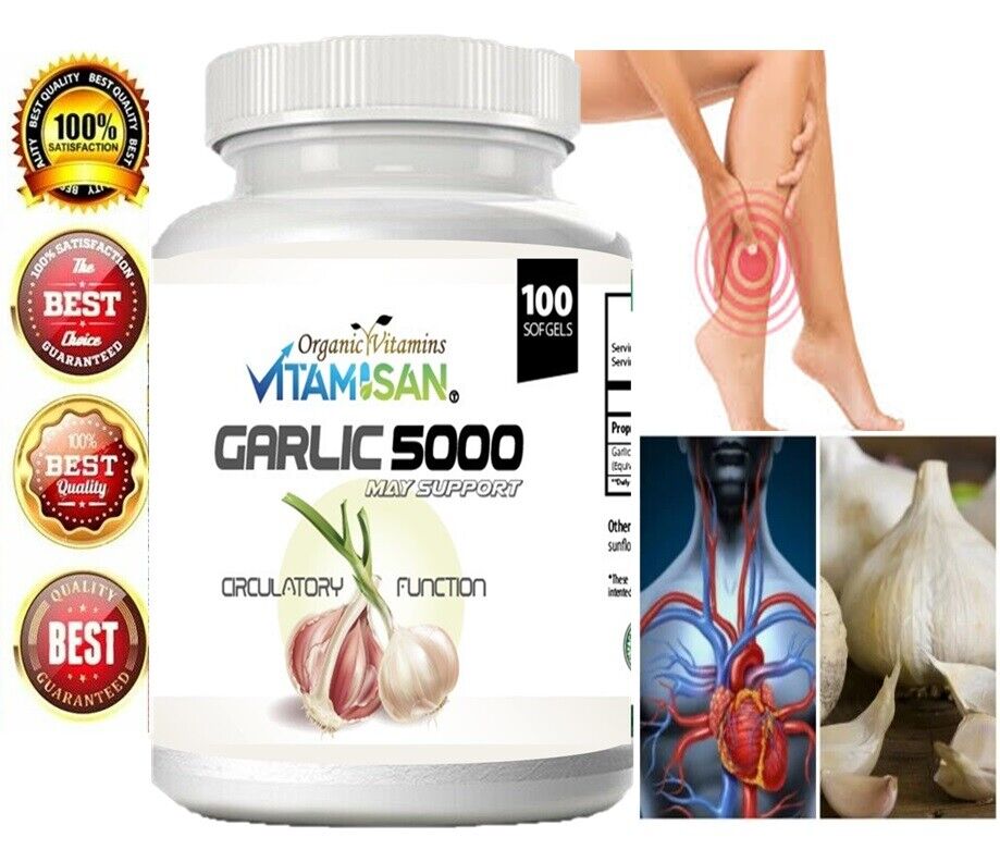 Garlic Extract 5000mg for Cholesterol Support 200 Pills