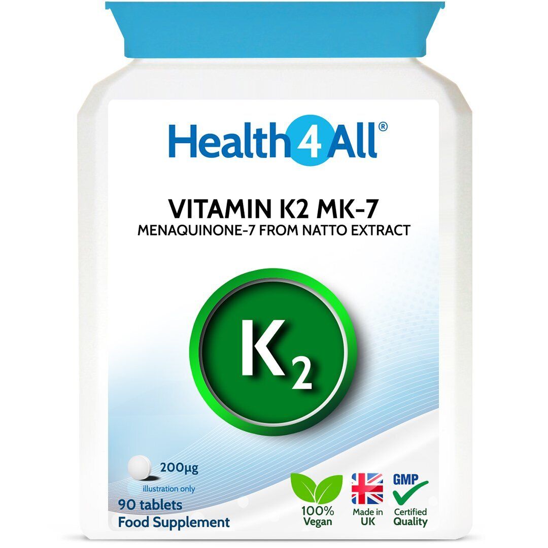 Vitamin K2 MK7 200mcg Tablets for Bones & Heart