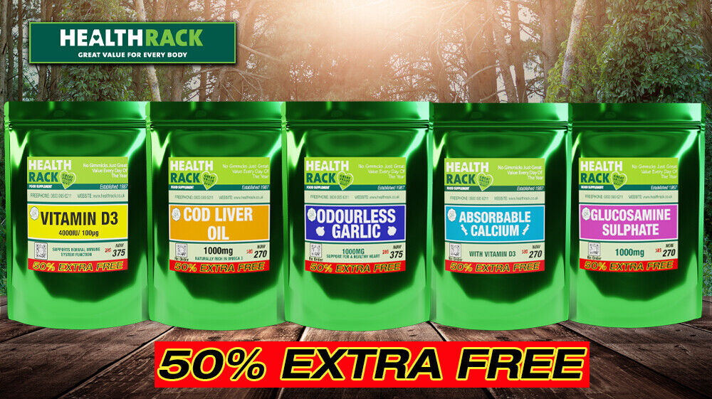 Odourless Garlic Capsules 1000mg for Immune & Heart Health