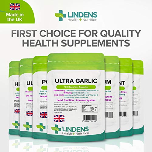 Garlic Odourless Capsules with B1 and D3 – 120 Pack
