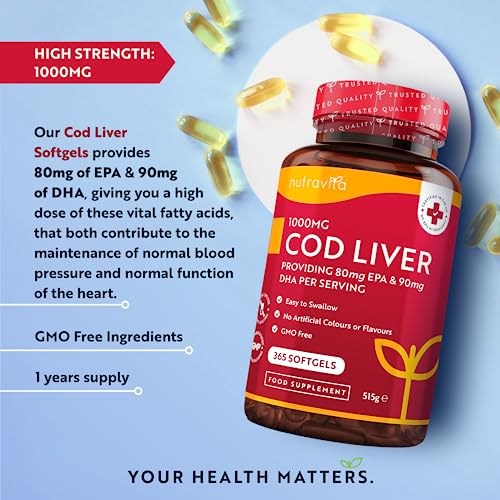 Nutravita 1000mg Fish Oil Capsules with Omega 3