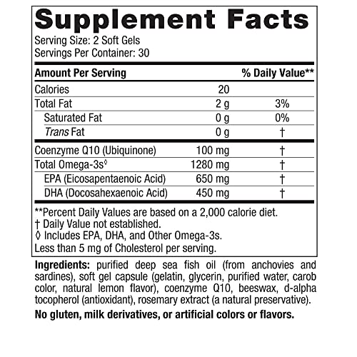 Nordic Naturals Ultimate Omega + CoQ10 Soft Gels