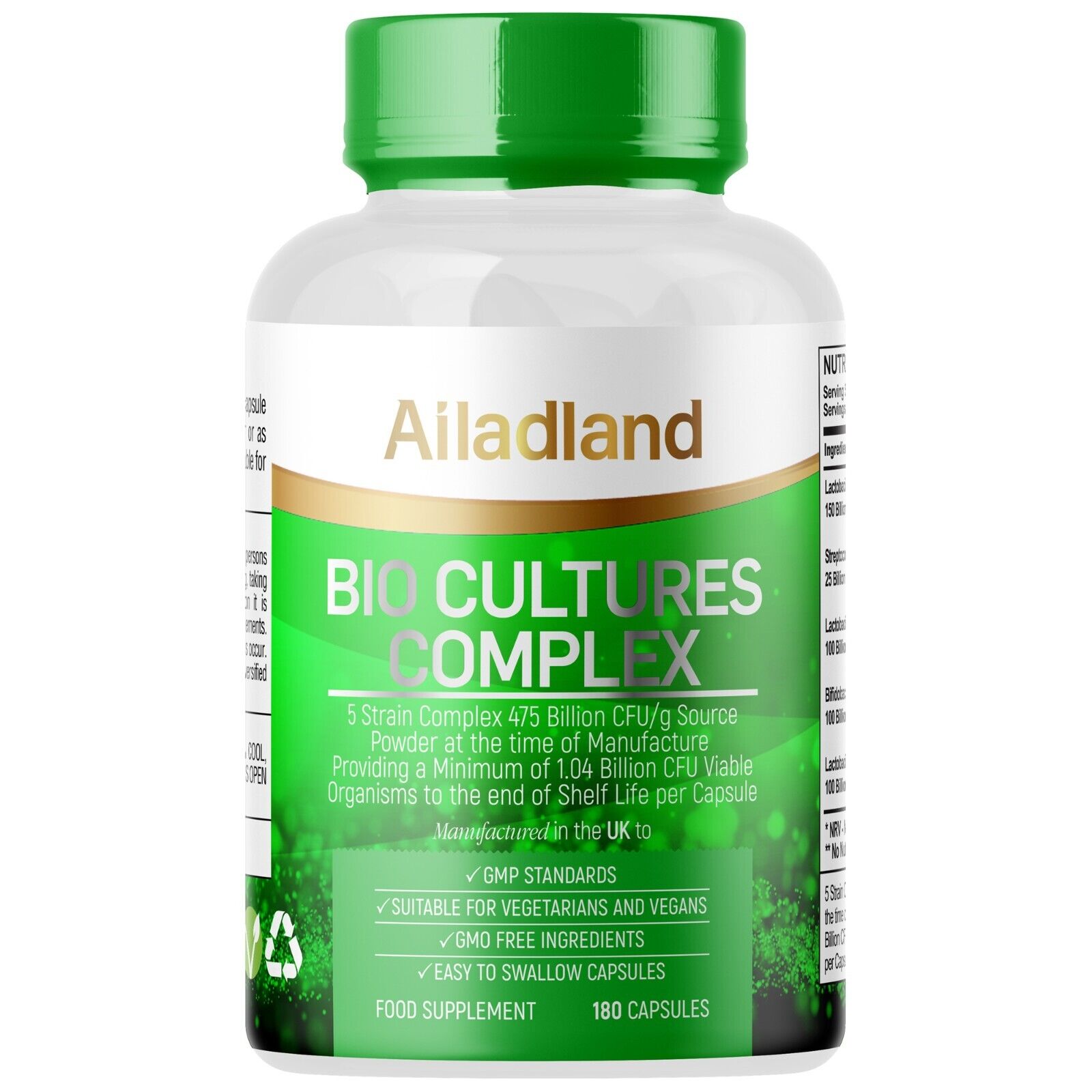 Probiotics with 5 Bacteria Strains and Enzymes