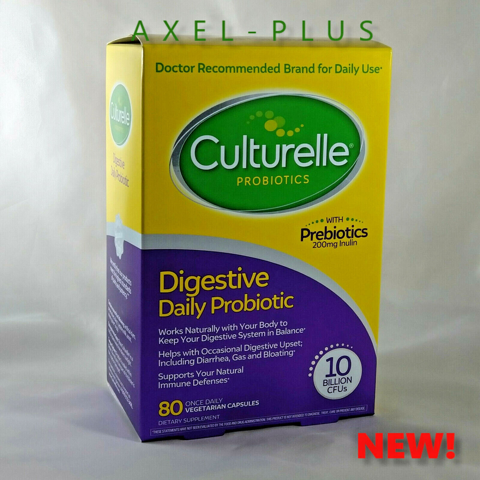 Culturelle Probiotic Digestive Health, 80 Capsules