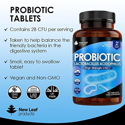 High Strength Acidophilus Probiotic Tablets for Gut Health