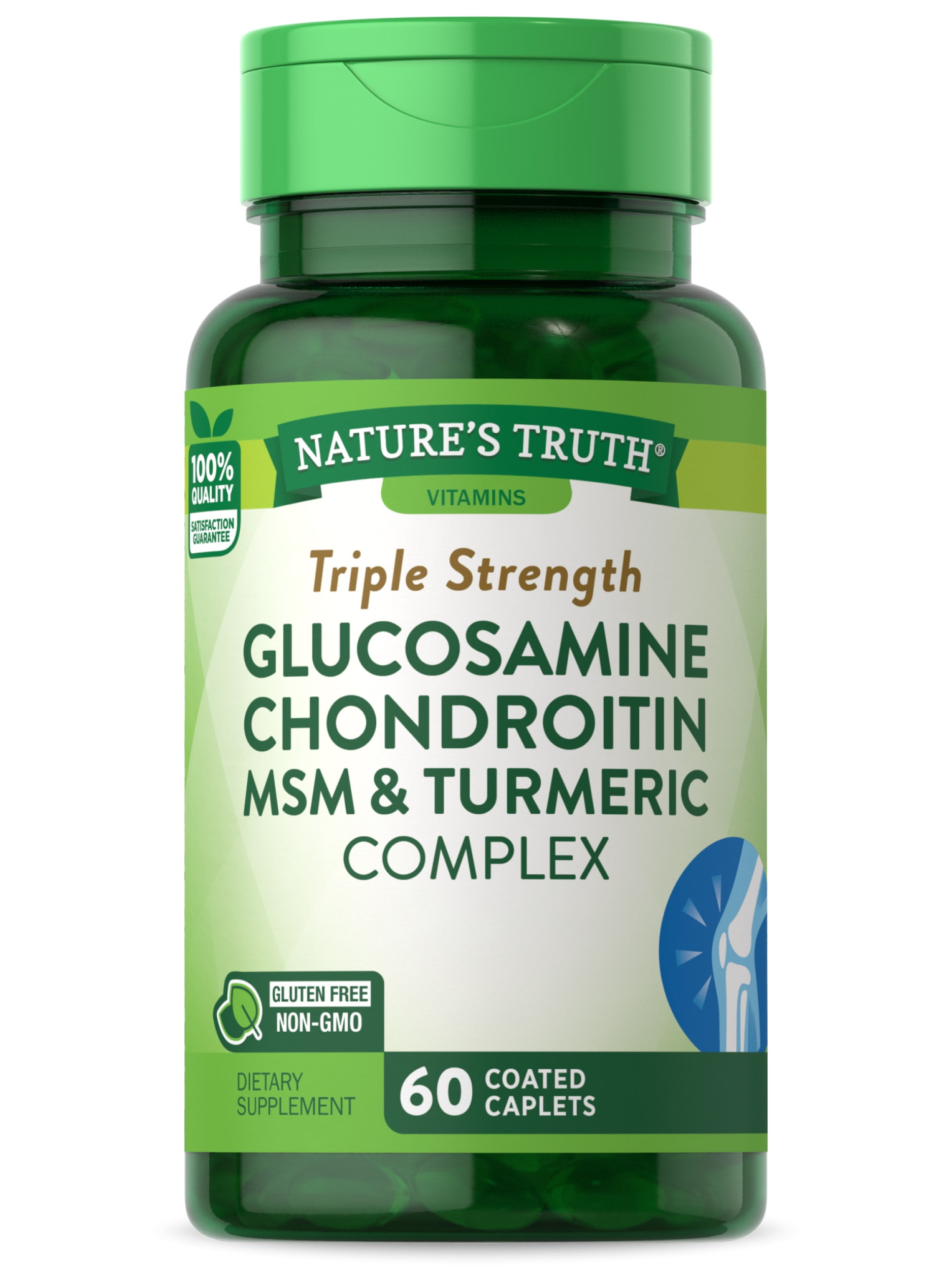 Triple Strength Glucosamine Chondroitin MSM Supplement 60 Caplets