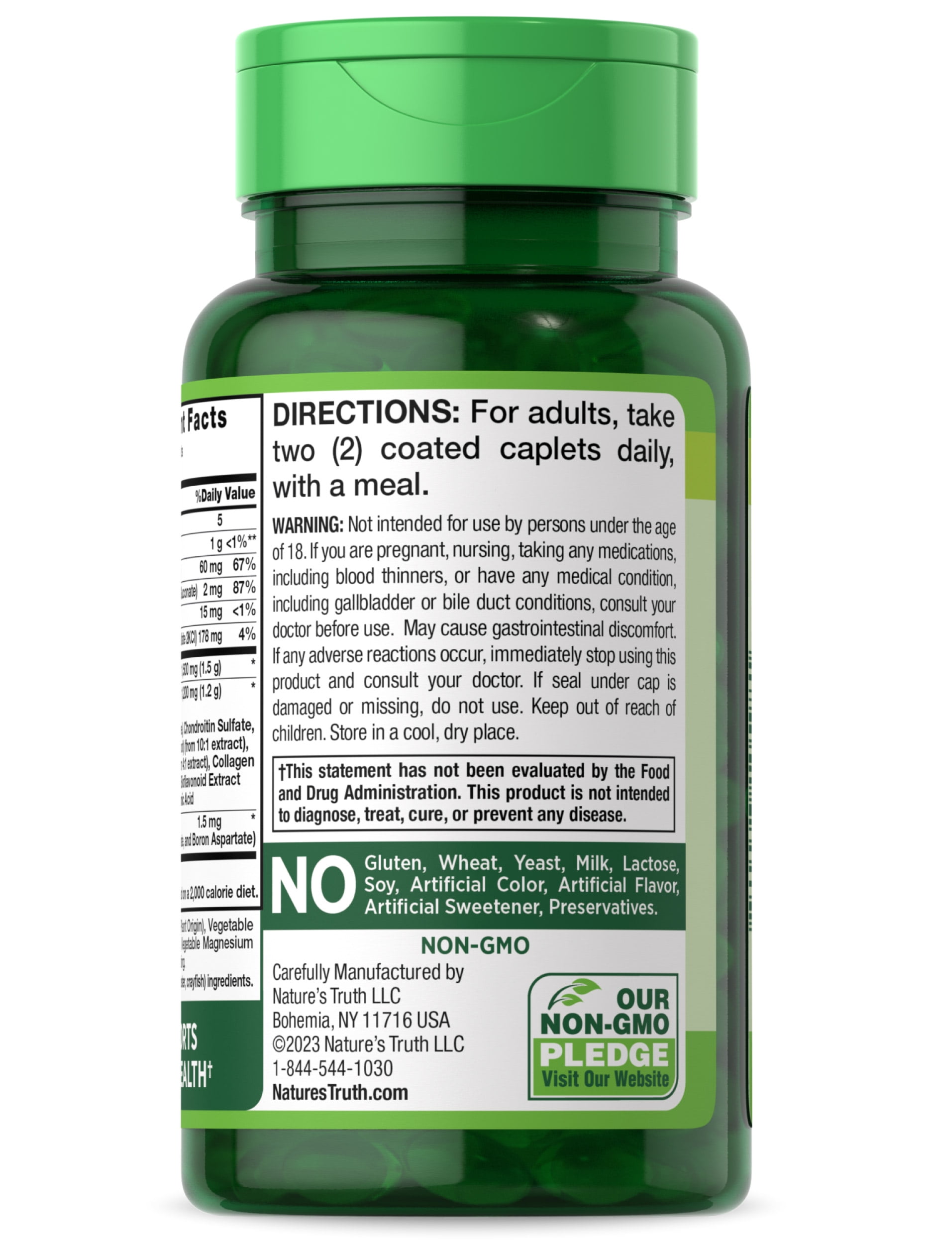 Triple Strength Glucosamine Chondroitin MSM Supplement 60 Caplets