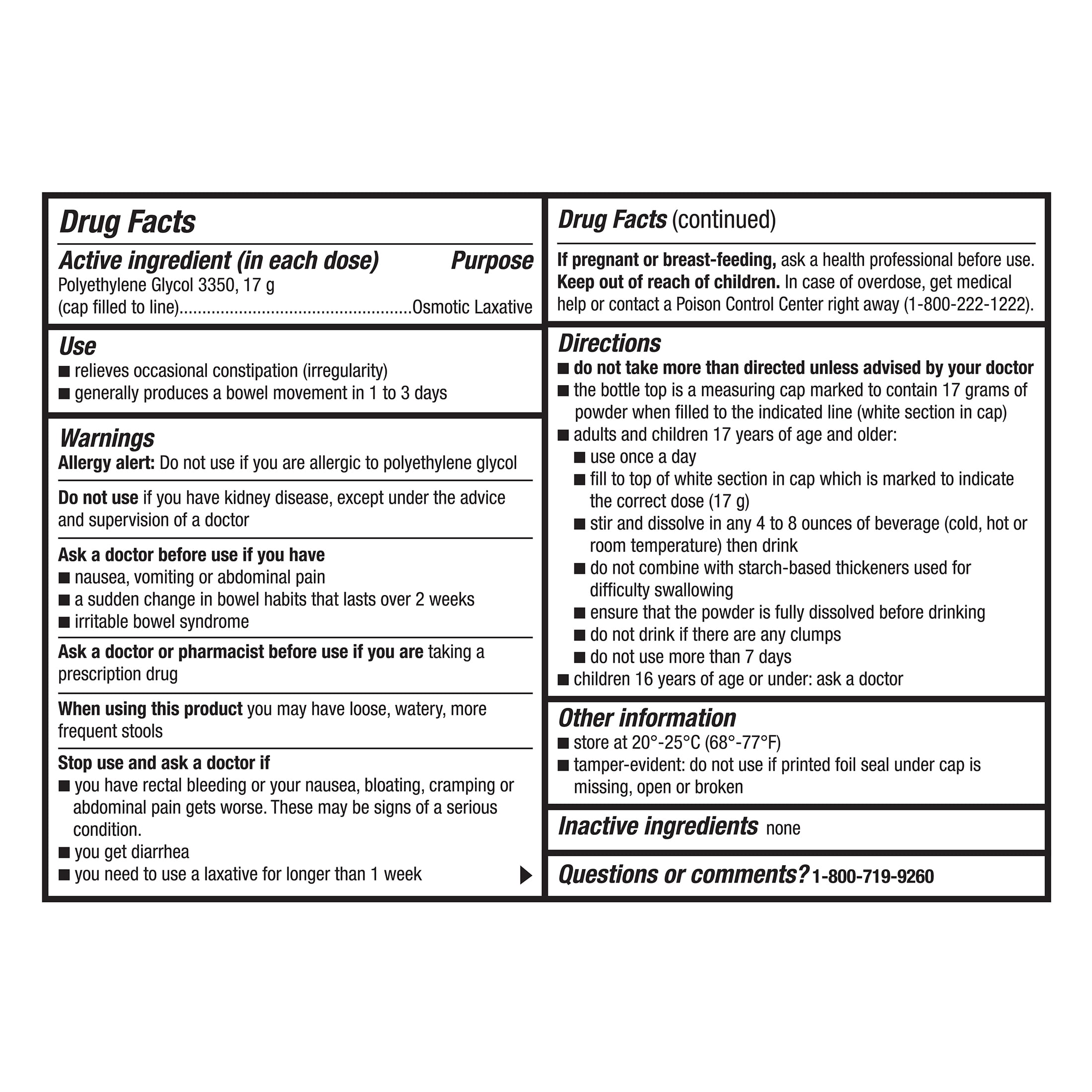 Equate ClearLax Powder, Unflavored, 30 Doses