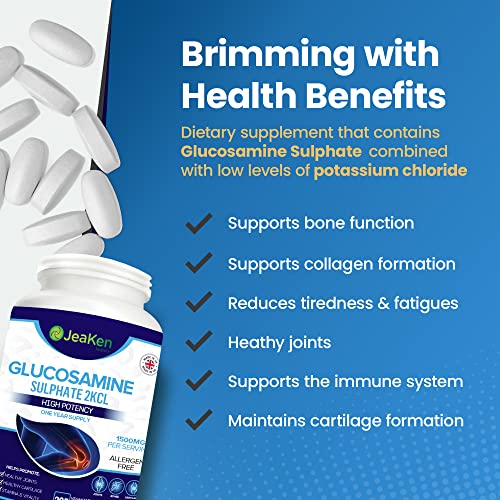 Vegan Glucosamine Sulfate 1500 mg - 365 Tablets