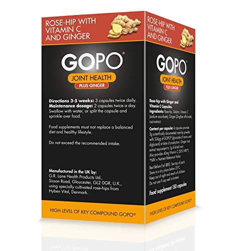 GOPO Joint Health with Ginger and Vitamin C 150 Capsules