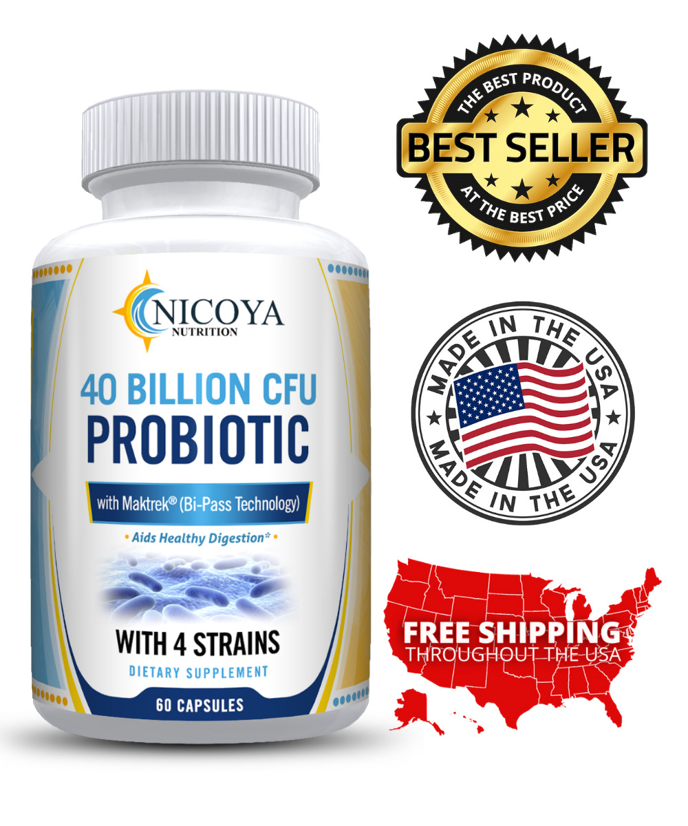 40 Billion CFU Probiotics for Digestive Health