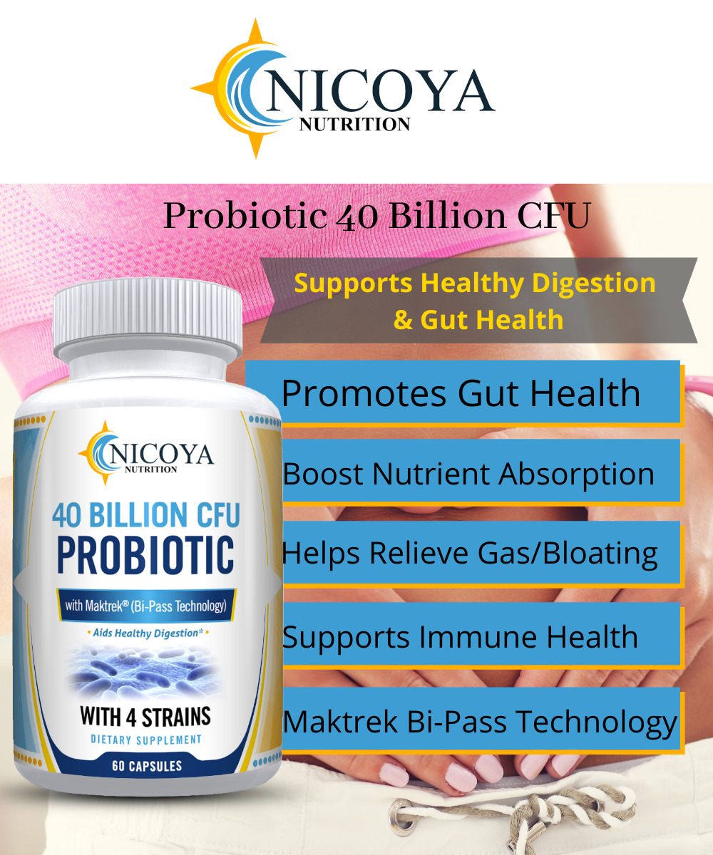 40 Billion CFU Probiotics for Digestive Health