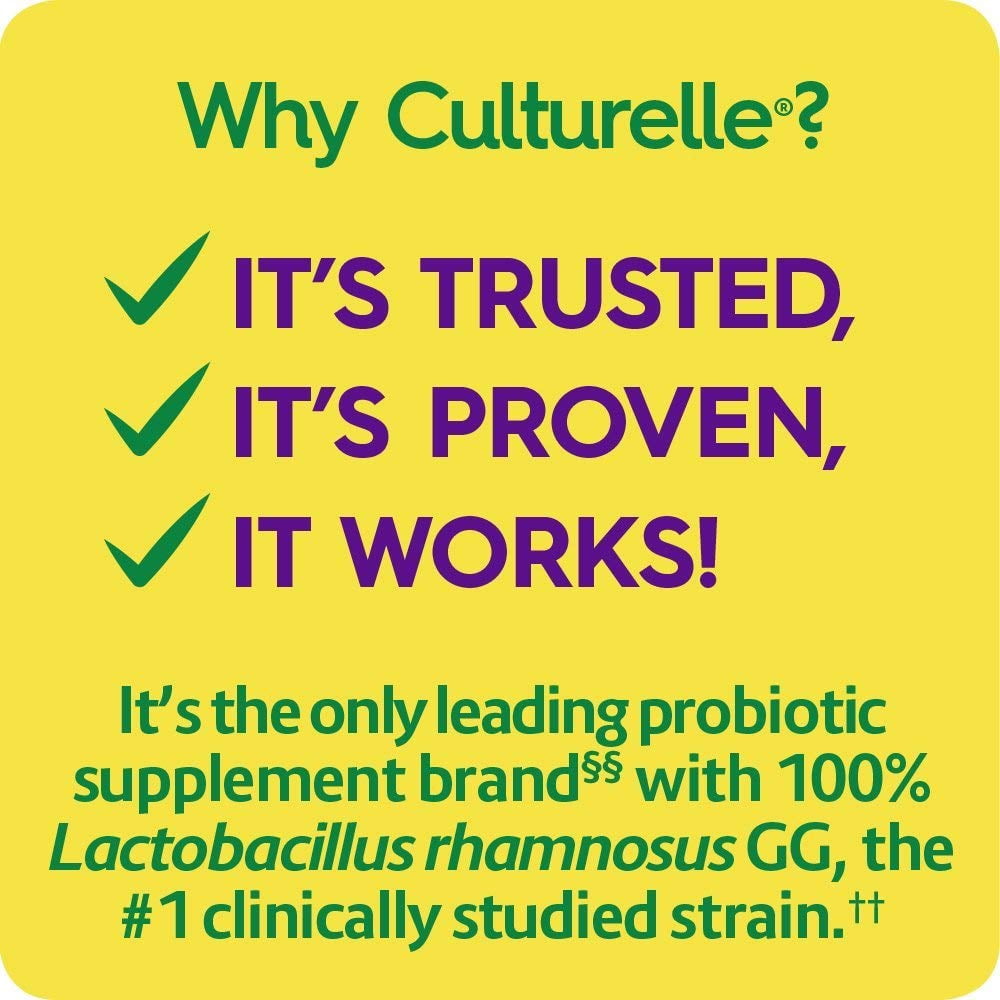Culturelle Daily Probiotic for Digestive Health, 30 Caps