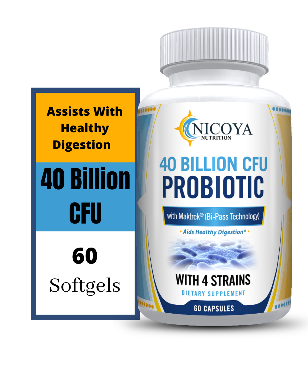 40 Billion CFU Probiotics for Digestive Health
