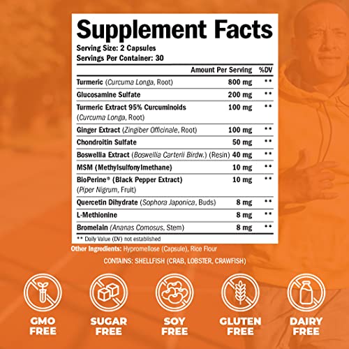 Turmeric Curcumin Joint Support with Glucosamine & More
