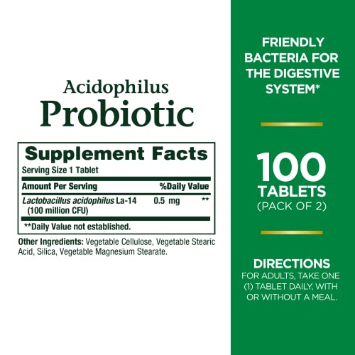 Nature’s Bounty Acidophilus Probiotic Twin Pack