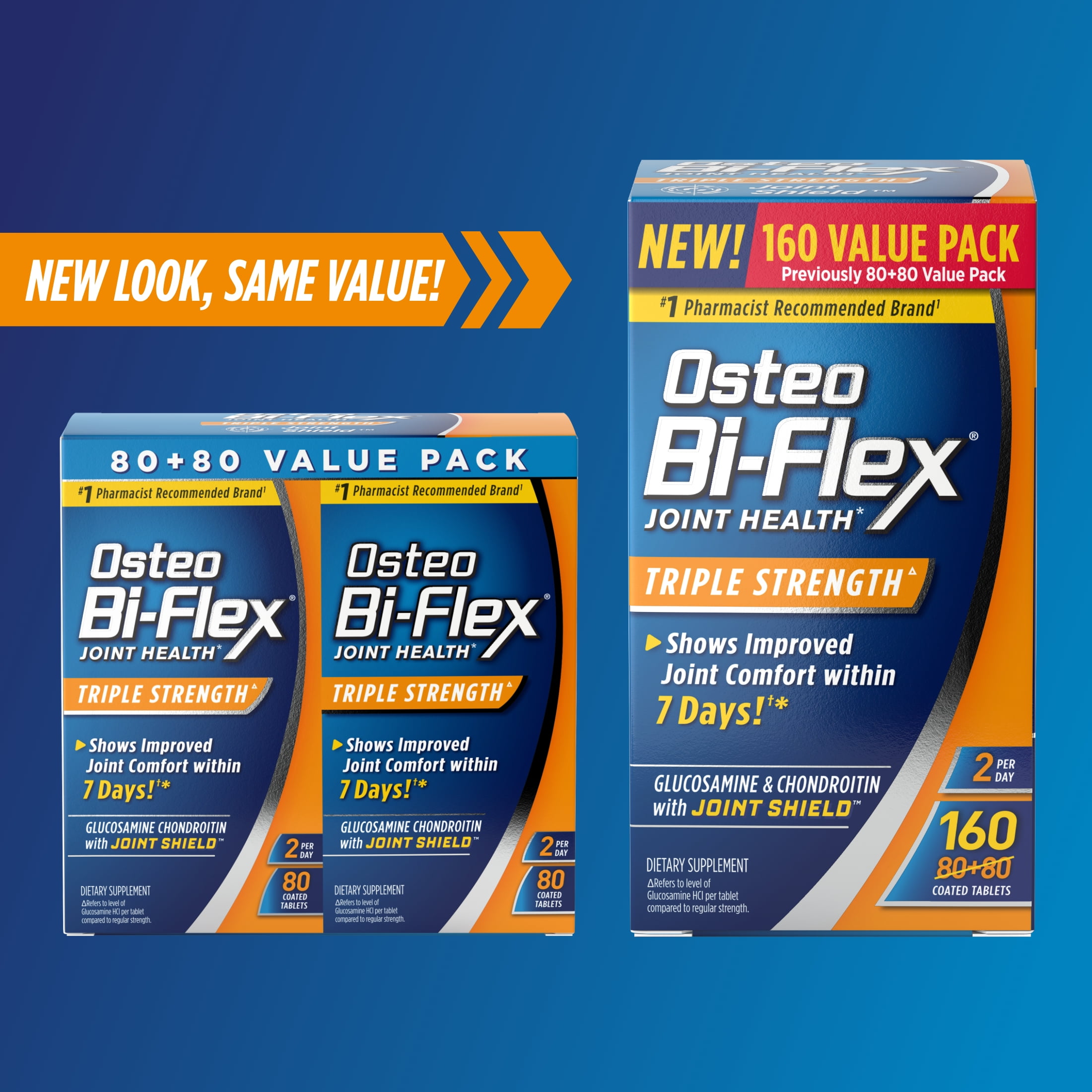 Osteo Bi-Flex Joint Health Supplements, 160 Tablets