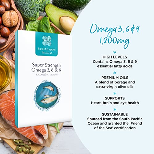 Super Strength Omega 3, 6 & 9, 1200mg