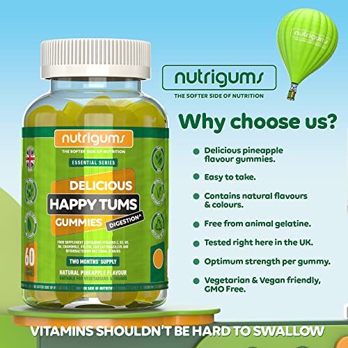 Happy TUMS Vegan Probiotic Gummies for Gut Health
