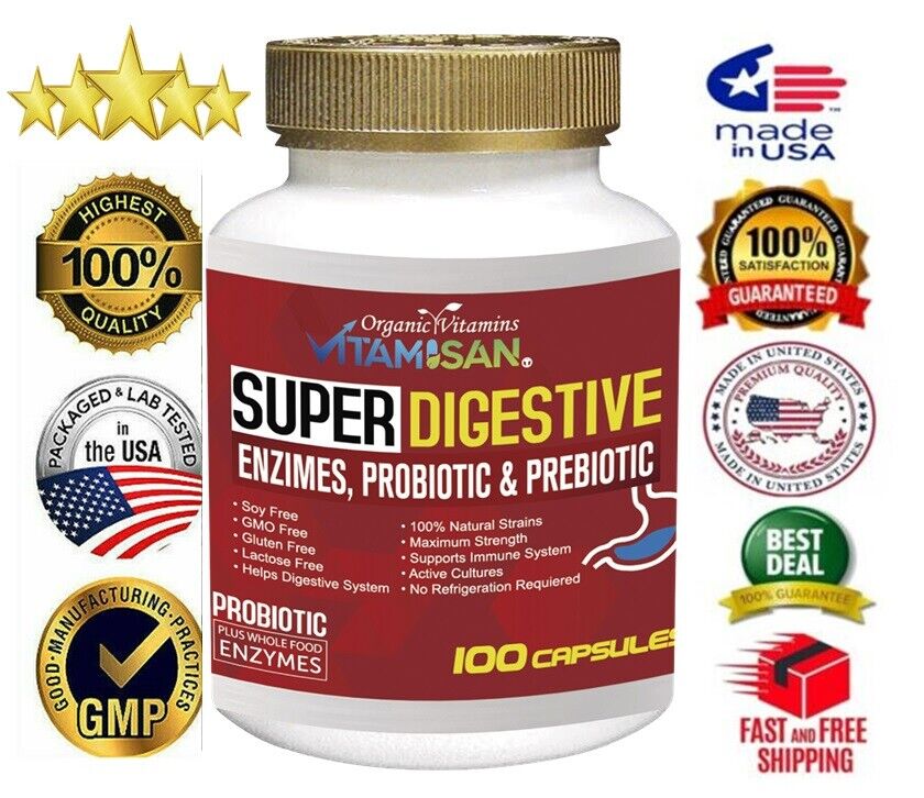 100 Billion CFU Probiotics for Digestive Health