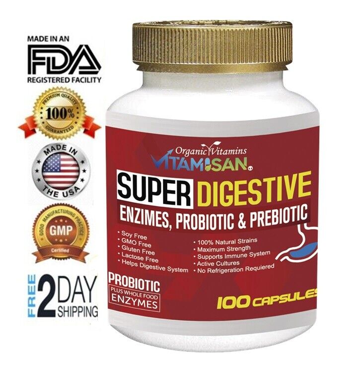 100 Billion CFU Probiotics for Digestive Health