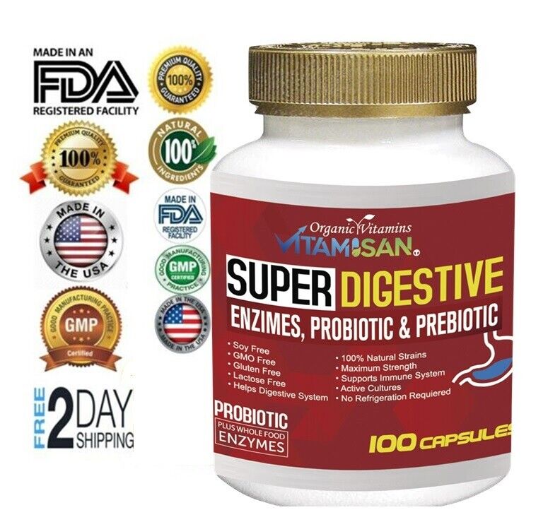 100 Billion CFU Probiotics for Digestive Health