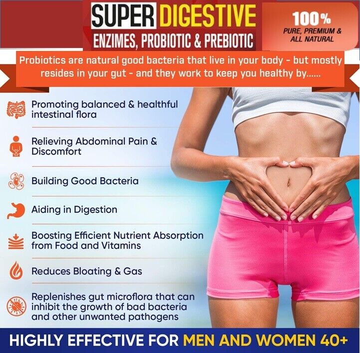 100 Billion CFU Probiotics for Digestive Health