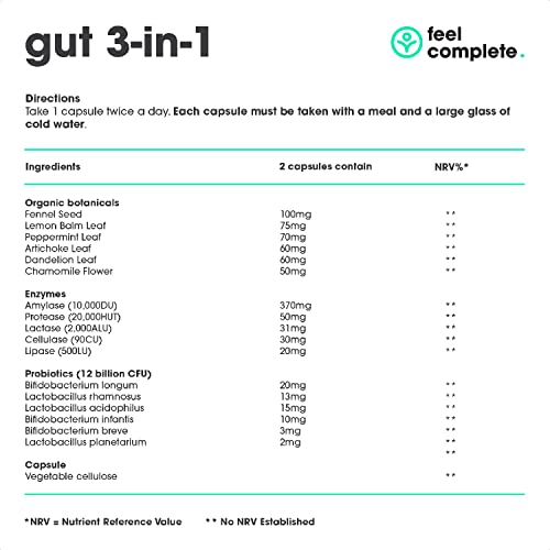 Complete Gut Health - Vegan Digestive 3-in-1 Supplement
