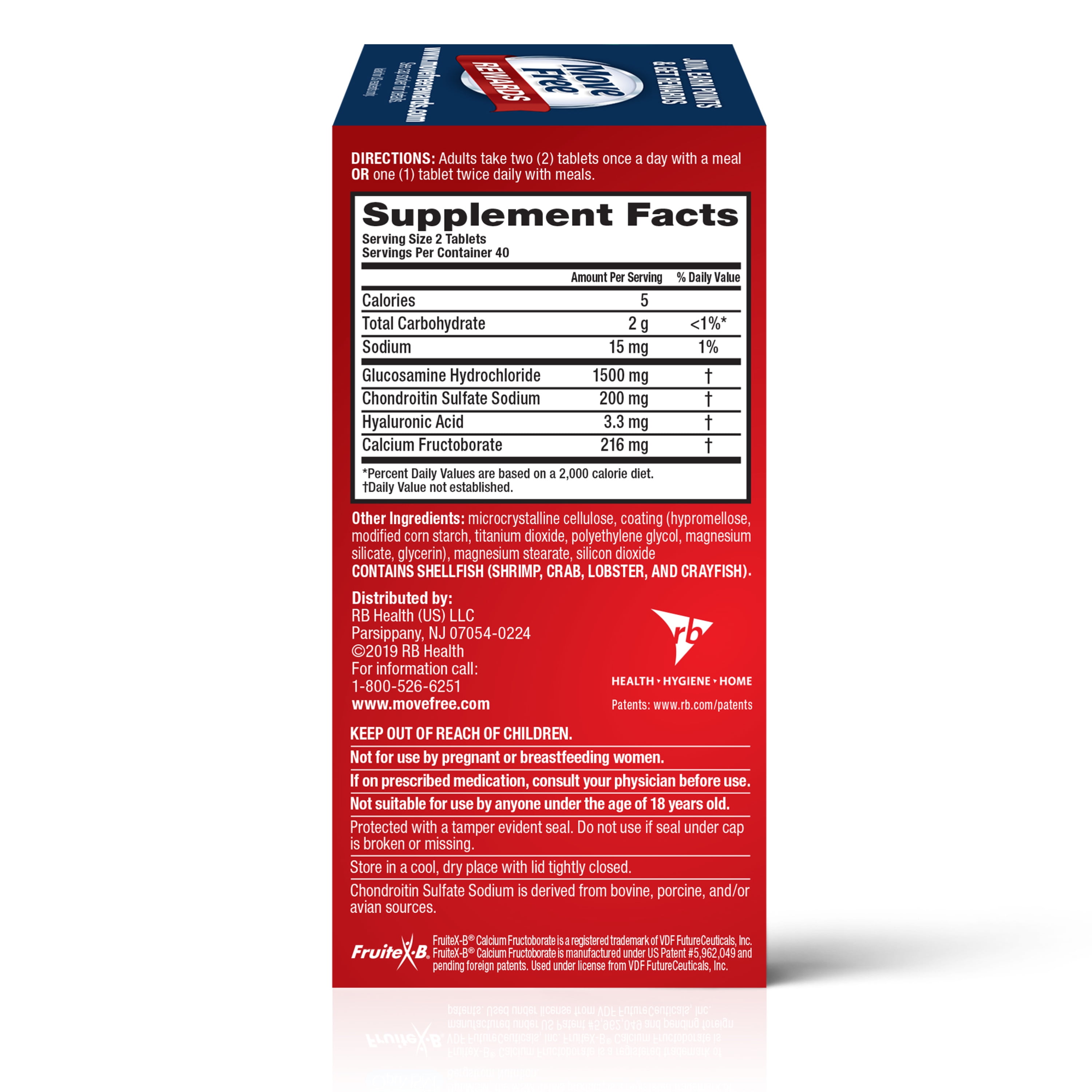 Move Free Advanced Joint Health Tablets, 80 Count