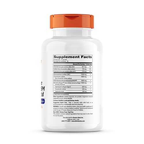 Glucosamine Chondroitin MSM Joint Support Capsules