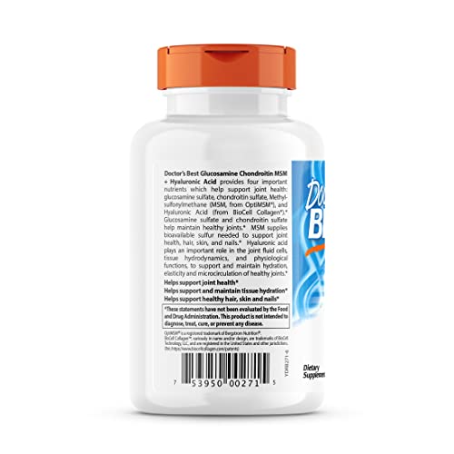 Glucosamine Chondroitin MSM Joint Support Capsules