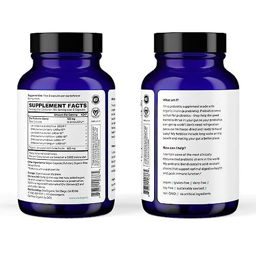 Ora Organic Probiotics with Prebiotics for Digestive Health