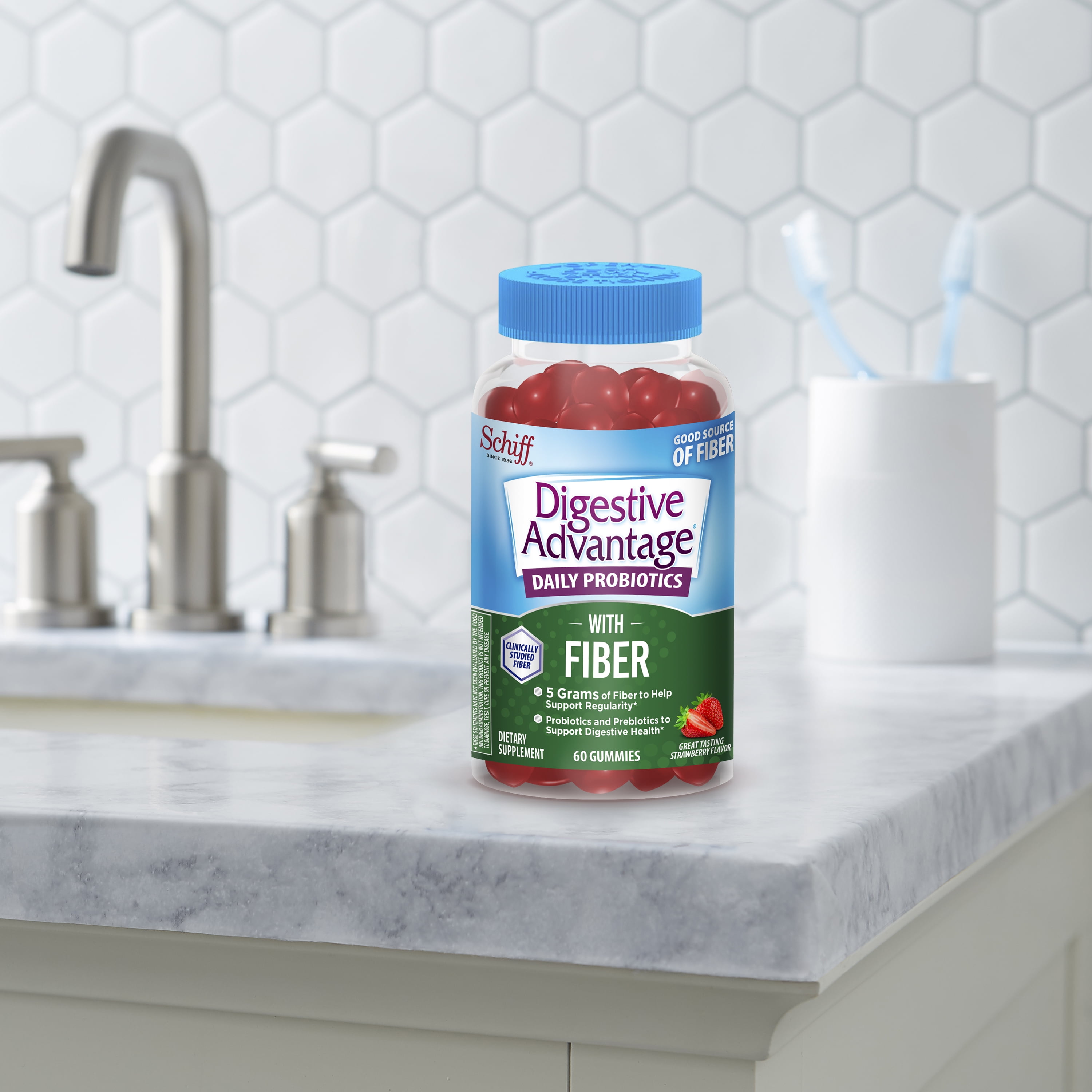 Digestive Advantage Prebiotic Fiber Probiotic Gummies