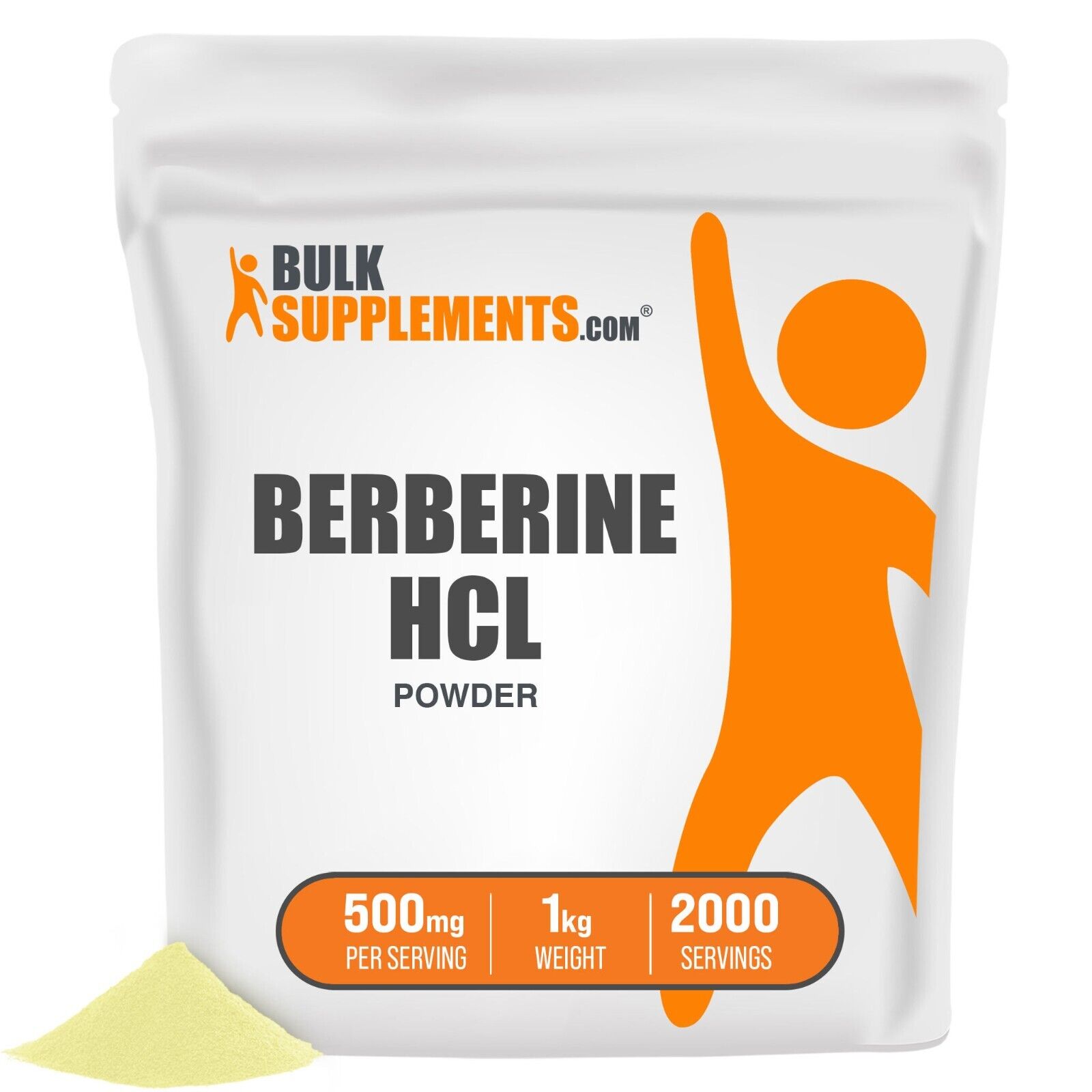 BulkSupplements Berberine HCl 500mg for Digestion