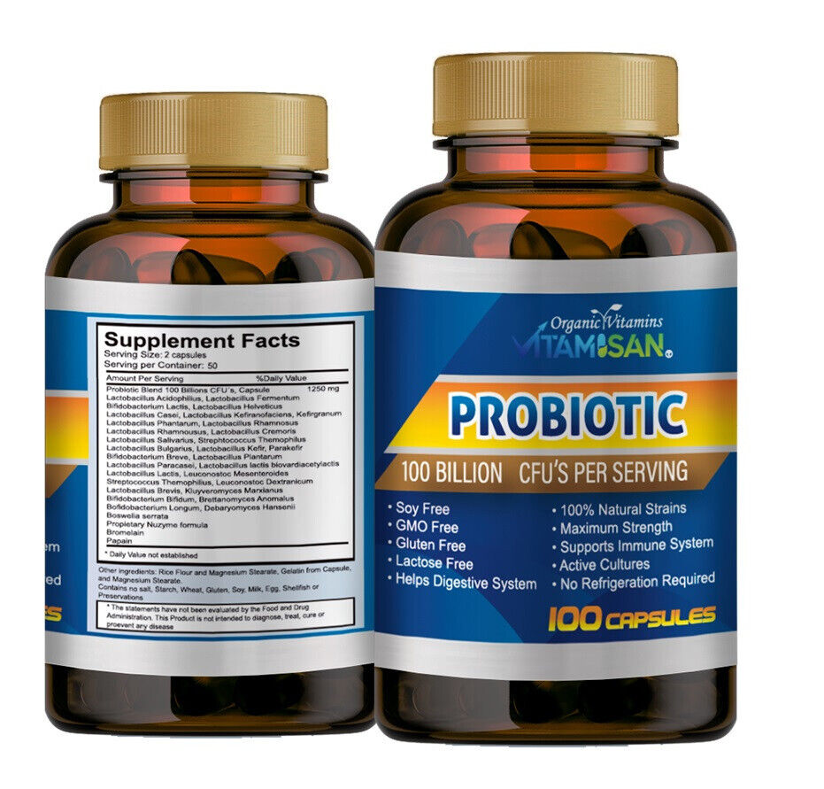 100 Billion CFU Probiotic for Digestive Health