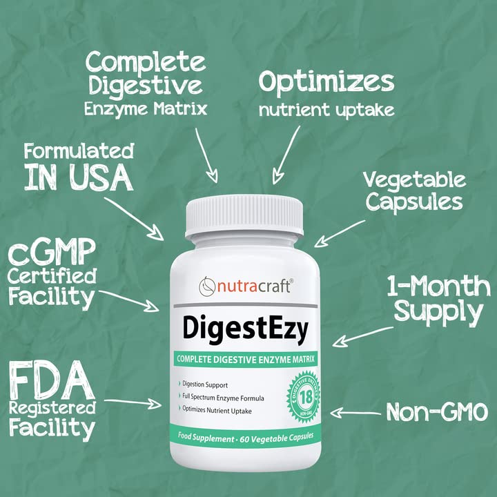 DigestEzy Digestive Enzyme Supplement for Energy