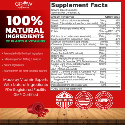Heart Support Formula with 22 Herbs & Vitamins