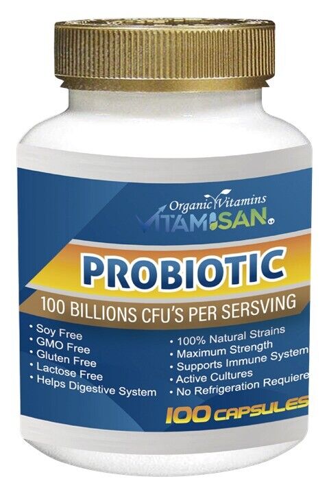100 Billion CFU Probiotics for Digestive Health