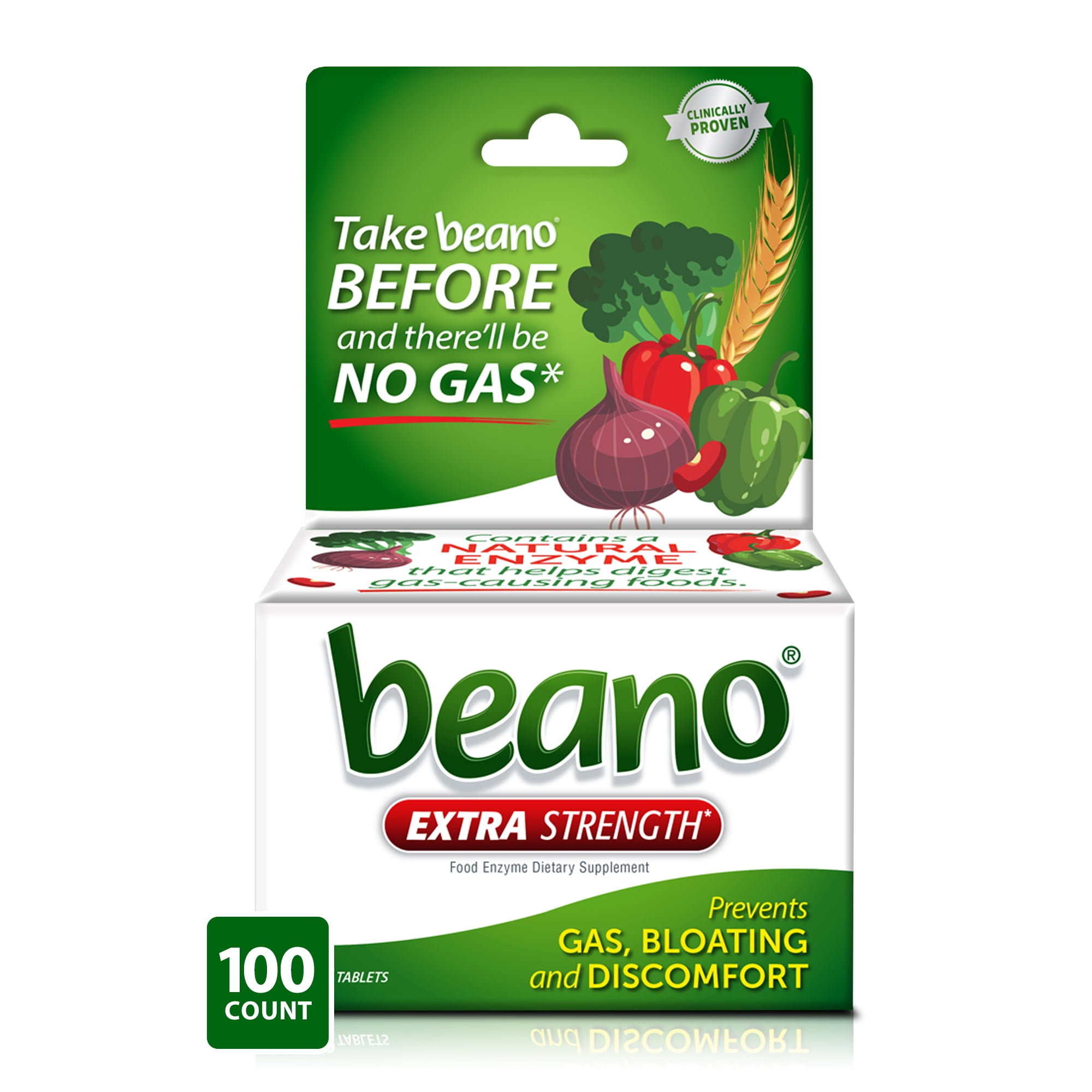 Beano Extra Strength Digestive Enzyme 100 Count