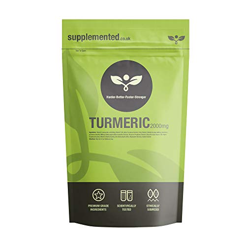 High Strength Turmeric 2000mg Vegan Tablets